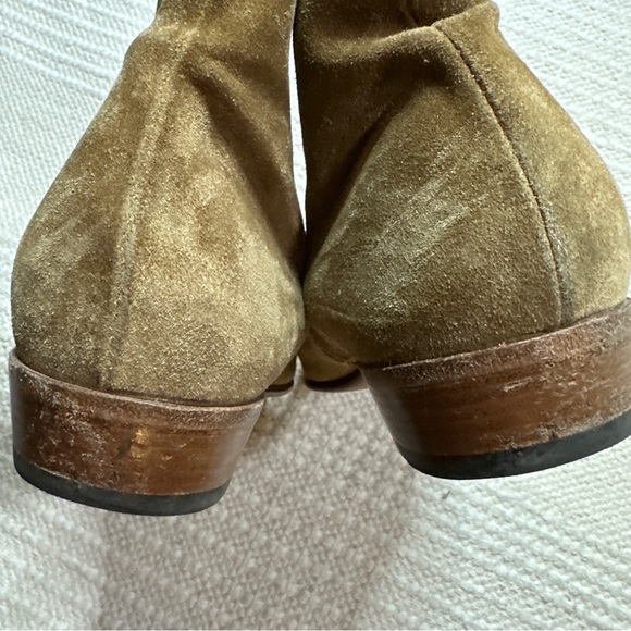 ALESSANDRO VASINI men's tobacco tan suede leather Alec 30 mm ankle boots 39.5 - Picture 6 of 14